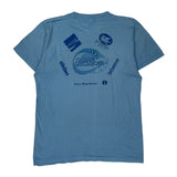Wnwz-Fm Presents Hands Across The Beach Screen Stars Single Stitch T-Shirt - Large Blue Cotton Blend