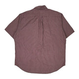 Ralph Lauren Checked Short Sleeve Shirt - Large Grey Cotton