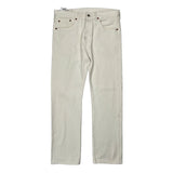 501 Levis Jeans - 32W 30L White Cotton