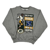 Green Bay Packers Starter Graphic Sweatshirt - XL Grey Cotton