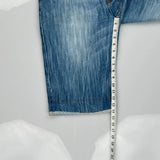 Sokool Denim Shorts - 34W 14L Blue Denim