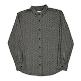 Levis Polka Dot Patterned Shirt - Medium Gray Cotton