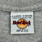 Hard Rock Cafe Graphic T-Shirt - XL Grey Cotton