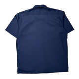 Dickies Short Sleeve Shirt - XL Navy Polyester Blend