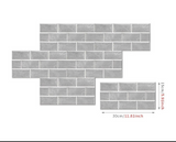 ANYDECO Wallpaper Industrial Gray 18 Pcs Waterproof Self Adhesive Removable DIY Modern Marble Tile Wall Sticker Home Decor