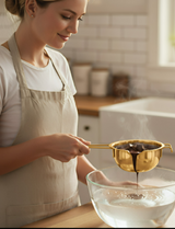 Anygleam Melting Pot 2Pcs Gold Chocolate Melt Cookware Kitchen Heating Container Milk Bowl Baking Tool Kitchenware