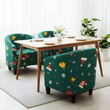 Anyseat Christmas Green Chair Cover – Dustproof Tub Slipcover for Home Décor