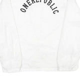 CARDINAL Mens White Nylon Button Jacket L Plain Casual Lightweight