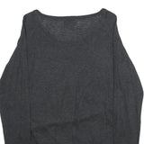 CHICOREE Womens Black Plain Jumper Crew Neck Basic Knit M Lightweight Cotton