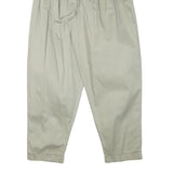 FORENZA Womens Cotton Blend Beige Relaxed Tapered Trousers W29 L30 Casual Wear