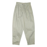 FORENZA Womens Cotton Blend Beige Relaxed Tapered Trousers W29 L30 Casual Wear