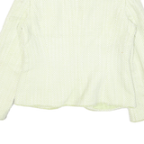 CASPER Womens Cream Button Cotton Blend Jacket UK 10 Woven Classic Style