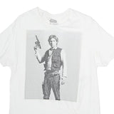 STARWARS Mens White Graphic T-Shirt M Short Sleeve Crew Neck Cotton