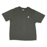 CARHARTT Mens Black Pocket T-Shirt XL Short Sleeve Crew Neck Workwear