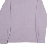 Womens Purple Printed Shirt Long Sleeve Button Neck M Lightweight