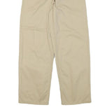 TOMMY HILFIGER Womens Cotton Blend Beige Relaxed Drawstring Trousers W29 L29