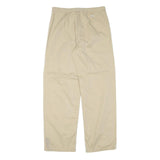 TOMMY HILFIGER Womens Cotton Blend Beige Relaxed Drawstring Trousers W29 L29