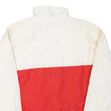 Mens Cream & Red LHS Zip Jacket L Polyester Blend Plain Casual Outerwear