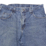 WRANGLER Mens Denim Blue Casual Shorts L W36 Cotton Blend Button Closure
