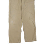 CARHARTT Mens Regular Fit Beige Cotton Blend Zip Trousers W32 L30 Workwear