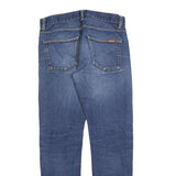 CARHARTT Mens Jeans Blue Slim Skinny Denim Medium W32 L32 Zip Casual Wear