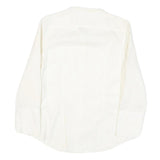 TOMMY HILFIGER Womens White Shirt Long Sleeve Collared M Classic Cotton Blend