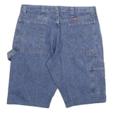 DICKIES Mens Denim Blue Workwear Carpenter Shorts 2XL W36 Cotton Blend