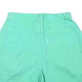 GLORIA VANDERBILT Womens Shorts Green Casual M W28 Comfort Fit Cotton Blend