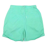 GLORIA VANDERBILT Womens Shorts Green Casual M W28 Comfort Fit Cotton Blend