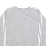 ADIDAS Womens Grey Sweatshirt Crew Neck M Cotton Blend Casual Retro