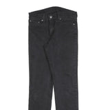 LEVI'S 511 Slim Mens Black Slim Skinny Denim Medium W30 L32 Jeans Zip