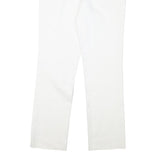 LAUREN RALPH LAUREN Womens Cotton Blend White Slim Straight Trousers W30 L28