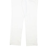LAUREN RALPH LAUREN Womens Cotton Blend White Slim Straight Trousers W30 L28