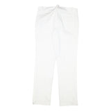 LAUREN RALPH LAUREN Womens Cotton Blend White Slim Straight Trousers W30 L28