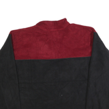 HARPUS Mens Red & Black Patterned Pullover Jumper Polyester XL Zip Neck Casual