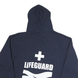 CHAMPION Mens Navy Hoodie L Lifeguard Zip Sweatshirt Cotton