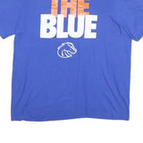 NIKE Mens Blue Orange The Blue Graphic T-Shirt L Short Sleeve Crew Neck