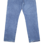 WRANGLER Mens Classic Blue Denim Jeans Cotton Blend Zip W35 L30 Casual Wear