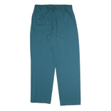 Mens Joggers Blue Cotton Blend M W32 L31 Comfort Fit Plain Zip Pocket Casual