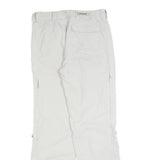 SCHOFFEL Womens Regular White Trousers W28 L29 Zip Closure Outdoor Activewear
