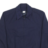 Target Sportswear Inc. Mens Navy Blue Wool Blend Zip Jacket L Casual Classic