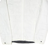 THE NORTH FACE Womens White Outdoor Jacket XS Polyester Blend Plain Zip