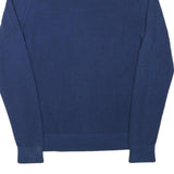 TOMMY HILFIGER Mens Blue Crew Neck Patterned Jumper Cotton Blend XL Pullover