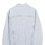 J GALT Mens Blue Cotton Denim Jacket S Classic Regular Fit Button Closure