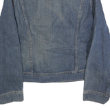 NAUTICA Girls Blue Denim Jacket XL Cotton Button Closure Plain Stylish