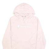CHAMPION Womens Pink Hoodie XS Cotton Blend Pullover Hooded Sweatshirt