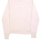 CHAMPION Womens Pink Hoodie XS Cotton Blend Pullover Hooded Sweatshirt