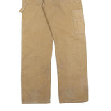 DICKIES Mens Cotton Blend Beige Relaxed Straight Trousers W30 L30 Workwear