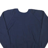 J E MORGAN Mens Navy Blue Sweatshirt Crew Neck L Casual Cotton Blend Pullover