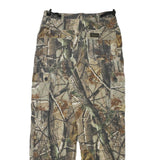 LIBERTY Mens Cotton Blend Beige Brown Camouflage Regular Fit Cargo Trousers W32